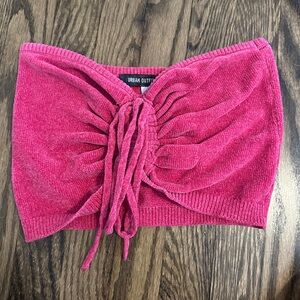 Urban Outfitters Pink Chenille Tube Top